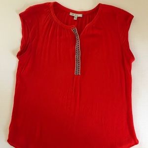 Pale Sky Red Blouse